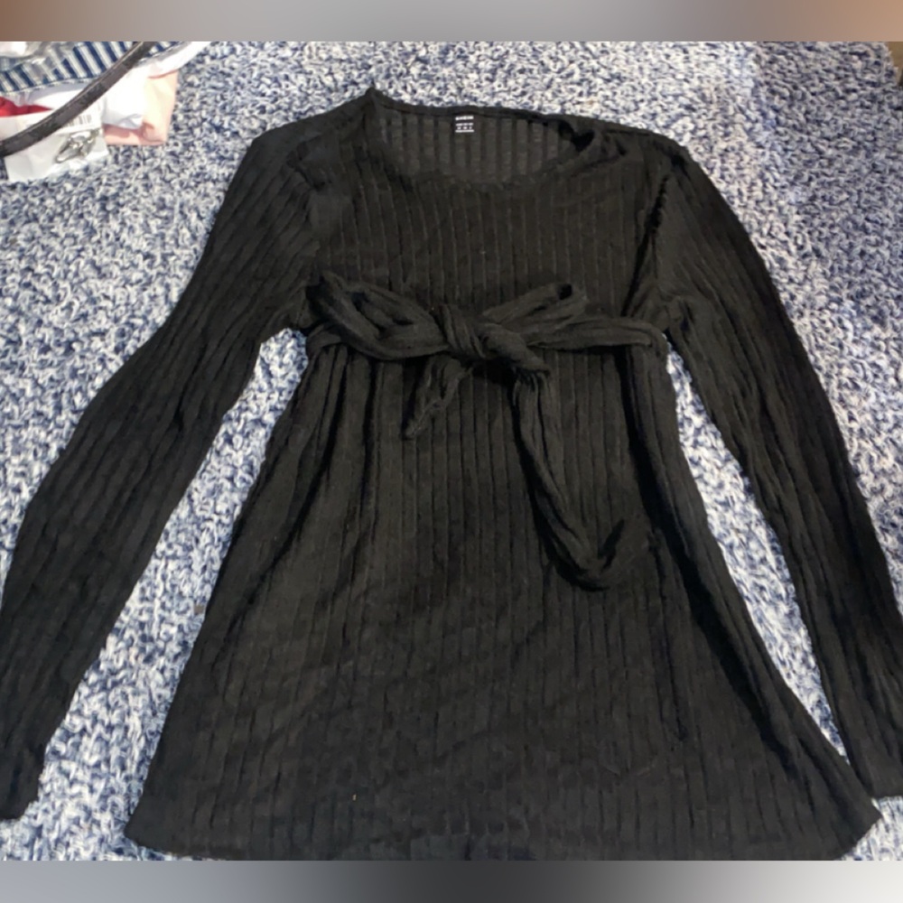 Black Long Sleeve Maternity SET pants and shirt medium